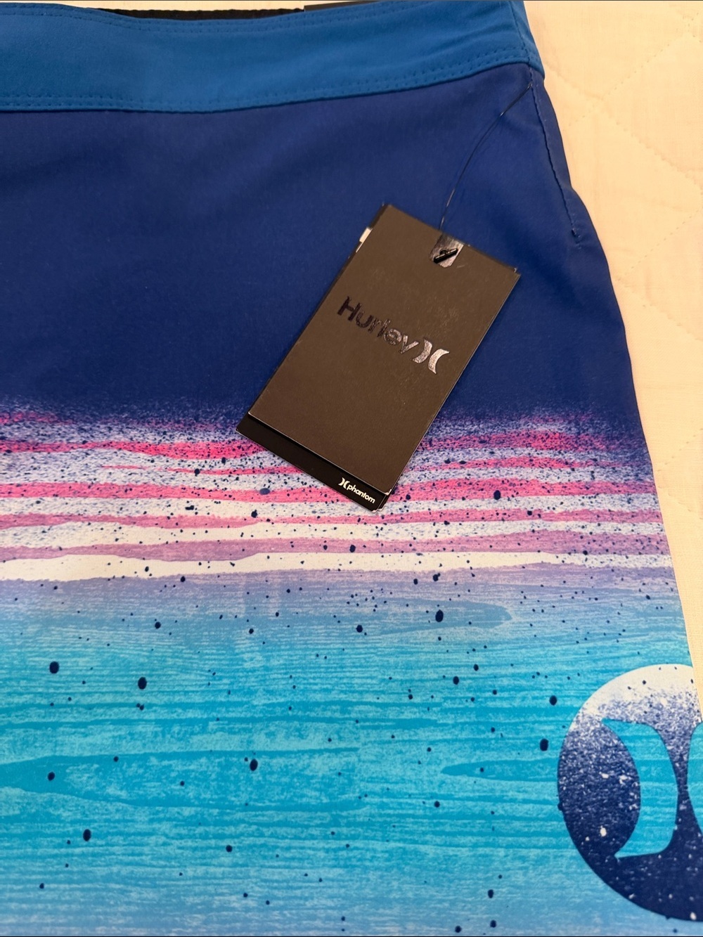 Hurley Gradient Blue Teal & Pink Swim Board Shorts - Picture 2 of 6